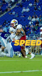 He’s a runner he’s a track star ⚡️💨 @Jason Bean #speed #fast #qb  #quarterback #cfb #footballtiktok #football #collegefootball #kansas  #jayhawks #rockchalk