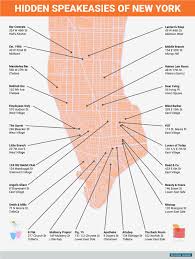 Map Of Best Hidden Bars In New York City Business Insider New York City Travel New York Travel Nyc Trip