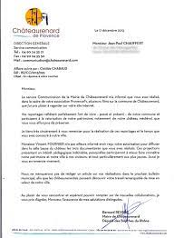 Les candidats à l'emploi peuvent utiliser ce modèle accessible pour créer une lettre de remerciement personnalisée suite à une entretien d'embauche positif, afin d'exprimer leur satisfaction suite à ce dernier, ainsi que leur enthousiasme pour leur futur poste. Lettre De Remerciement Mairie De Chateaurenard Provencetv Fr Webtv Reportages Sur La Provence