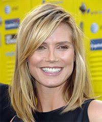 Heidi Klum Long Straight Hairstyle Medium Length Hair Styles Long Hair Styles Hair Lengths