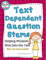 Close Reading Part 3 Text Dependent Questions Create