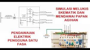 Listrik 3 fasa adalah standard listrik yang dapat dihasilkan oleh sebuah generator pembangkit listrik. Melukis Litar Skematik Mendawai Papan Agihan Satu Fasa Malaysia Youtube