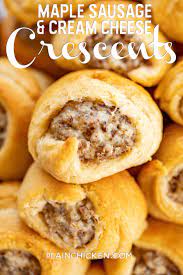 Maple Sausage And Cream Cheese Crescents We Are Addicted To These Things Omg So Good Only 4 Ingredients S Food Crescent Recipes Breakfast Brunch Recipes