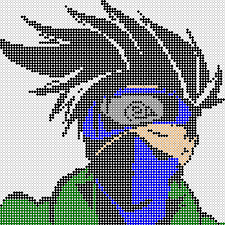 Pixel Art En Perle Hama Manga Grille Pixel Art Pixel Art Anime Pixel Art Minecraft
