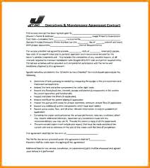 Maintenance Service Contract Samples Template Free Download Ndis ...