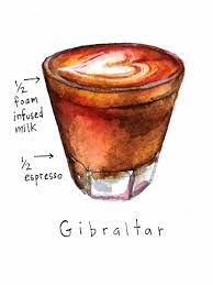 A Gibraltar Coffee Coffee Illustration Coffee Brewing Methods Espresso Drinks