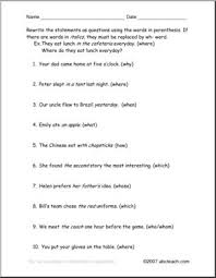 Wh questions worksheets for first grade. Worksheet Change To Wh Questions Esl Abcteach