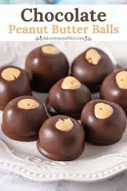 How To Make Creamy Chocolate Peanut Butter Balls Or Buckeyes With 4 Ingredients Easy No Bake Candy R Peanut Butter Balls Recipe Peanut Butter Balls Desserts