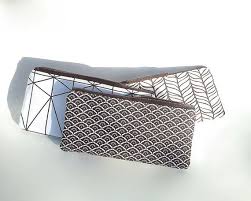 Modern Pencil Case Black And White Pencil Case Cotton By Apozi Pencil Case Small Makeup Bag Office Gifts For Her