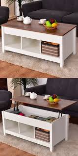 At first a compact table, this wood and white lacquer find can stretch its top 360 degrees. 33 Beautiful Lift Top Coffee Tables To Help You Declutter And Multi Task Coffee Table For Small Living Room Lift Coffee Table Coffee Table