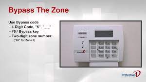 How To Bypass A Zone On Your Honeywell Alarm System Youtube