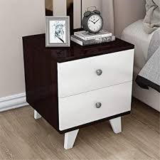 Derthwer Nightstand Modern Side Table 2 Drawer Wood Nightstand Bedroom Furniture Side Ta In 2020 Bedside Table Storage Nordic Style Bedside Table Bedroom Night Stands