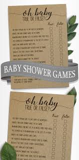 Baby Shower True Or False Game Oh Baby True Or False Baby Etsy Baby Shower Games Unique Boy Baby Shower Card Boy Baby Shower Games