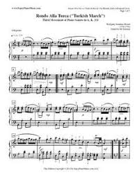 Mozart S Turkish March Rondo Alla Turca Sheet Music Piano Sheet Piano Sheet Music Classical Piano