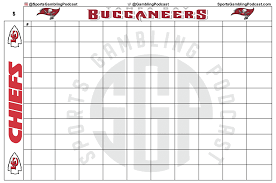Check out our new squares generator, where you can add team names, change the color of your grid, and even add prize information and special notes before printing! Printable Super Bowl 55 Squares Grid Kansas City Chiefs Vs Tampa Bay Bucs Sports Gambling Podcast