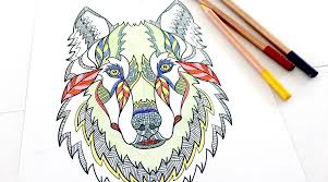 Coloriage dessin monstre loup garou a imprimer. Coloriages Mandalas Animaux A Telecharger Pour Enfants Et Adultes Un Jour Un Jeu