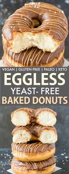 Vegan Gluten Free Baked Donuts Keto Paleo Option Recipe Easy Donut Recipe Baked Vegan Donuts Baked Donut Recipes