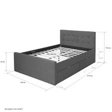 Diese materialien gibt es für wen eignen sich betten im format 140x200? Ihr 24h Gartenmobel Shop Polsterbett Mit Bettkasten 140x200 Doppelbett 4 Schubladen Lattenrost Anthrazit