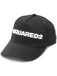 Dsquared2 Embroidered Logo Baseball Cap Farfetch Black Cotton Dsquared2 Cap