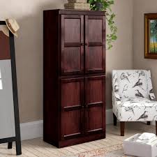 Kitchen Cabinet Pantry 4 Door Cupboard Storage Organizer Cherry Brown Home Garden Seedsbazar Furniture