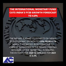 The Imf Lowered India S Economic Growth To 4 8 For This Year Due To The Crisis In Non Banking Financial Sector Auto Mobiles Industry Weak Rural Demand Np In 2020