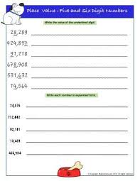 Worksheet Place Value Five And Six Digit Numbers Learn Place Value Of Five And Six Digit Numb Place Value Worksheets Grade 5 Math Worksheets Place Values