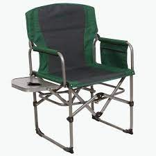 kamp rite outdoor camping folding compact director s chair w side table green outdoor chairs sport chair directors chair