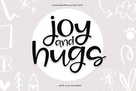 You can use these fonts to create custom styles. Joy Hugs Handwritten Script Font With Doodle Extras 217163 Script Font Bundles