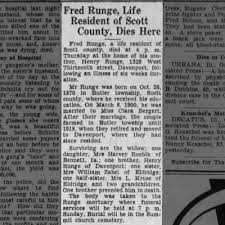 Obituary for Fred Runge