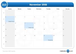 November 2008 Calendar