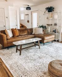 Loloi Rugs On Instagram The Revere Rug Playing Nicely With That Tan Sofa Well Done Bonei In 2020 Tan Living Room Leather Couches Living Room Tan Couch Living Room