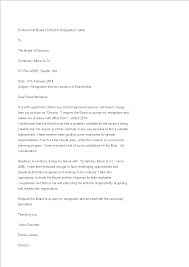 1) the resignation procedure complies with the company's articles of association; Professional Board Of Director Resignation Letter Templates At Allbusinesstemplates Com