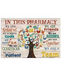 Pharmacist In This Office We Are A Team Print Poster Wall Etsy Poster Wall Canvas Print Display Visual Art