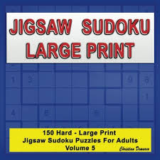 For a birthday party, laminate or cover with clear contact paper purchased at your local office supply store and use as placemats. Jigsaw Sudoku Large Print 150 Hard Large Print Jigsaw Sudoku Puzzles For Adults Volume 5 Demarco Christian Amazon Es Libros