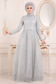 Tesetturlu Abiye Elbise Simli Gri Tesettur Abiye Elbise 36501gr Tesetturisland Com Elbise The Dress Elbiseler