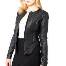 Bcbg Petar Black Jacket Jackets Pink Leather Jacket Clothes Design