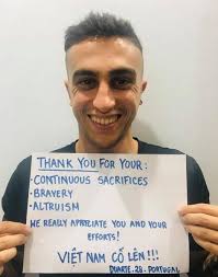 Thank-you messages from foreign nationals
