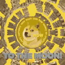 Dogecoin to the moon ! Doge Moon Gifs Tenor