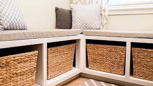 A banquette with storage is always a plus. Lowe S The Weekender Breakfast Nook With Storage Storage Bench Seating Nook Bench