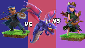 The royal champion is only afraid of four things, and the enemy isn't one of them. Dragon Vs Archer Queen And Royal Champion Clash Of Clans Youtube