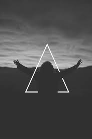 Grafika Triangle Hipster And Sky Neon Wallpaper Aesthetic Art Hip Hop Artwork
