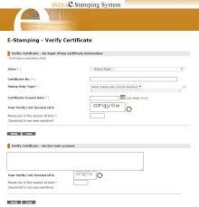 The site also has information on which transactions require stamping and. Shcilestamp Verify E Stamp Certificate Online Registration Certificate Online Mrstatus In