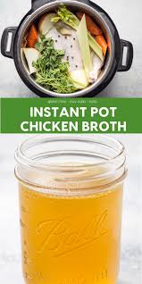 Instant Pot Chicken Broth Recipe Delicious Easy Bone Broth Recipe For Your Pressure With Images Slow Cooker Chicken Broth Chicken Broth Recipes Chicken Bone Broth Recipe