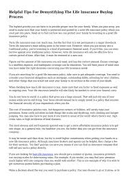 To learn more, read the mason finance guide on the life settlement. Calameo Helpful Tips For Demystifying The Life Insurance Buying Process