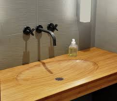 edge grain wood sinks