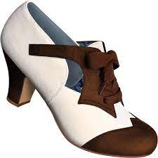Aris Allen Women S Two Tone Brown And Ivory Oxford Dance Shoes With Ribbon Laces Fits Wide Swing Dance Shoes Dance Shoes Oxford Platform Shoes