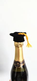 Graduation Cap Bottle Topper, Graduation Gift, Crochet Mortarboard Gift,  Graduation Gift for Her, Grad Gift for Him, Grad Card