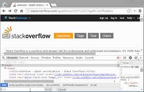 Open chrome and find a website. How To Verify An Xpath Expression In Chrome Developers Tool Or Firefox S Firebug Stack Overflow