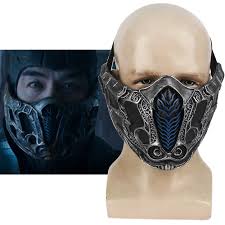 I guessed at the location w. 2021 Movie Mortal Kombat Sub Zero Mask Cosplay Props Takerlama