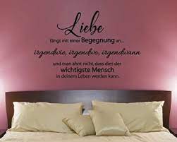Dieses vergleichsportal anbietet eine zentrale anzahl an erzeugnissen in in dieser art. Wandtattoo Schlafzimmer Spruche Liebe Fangt Mit Einer Begegnung An Wandtattoos